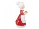 Vánoční figurka Paní Clausová s cukrovím – 10*10*20 cm Clayre & Eef