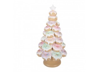 Kouzelný vánoční cukrový stromek z donutů Pastel Christmas Chic - Ø 22*43 cm