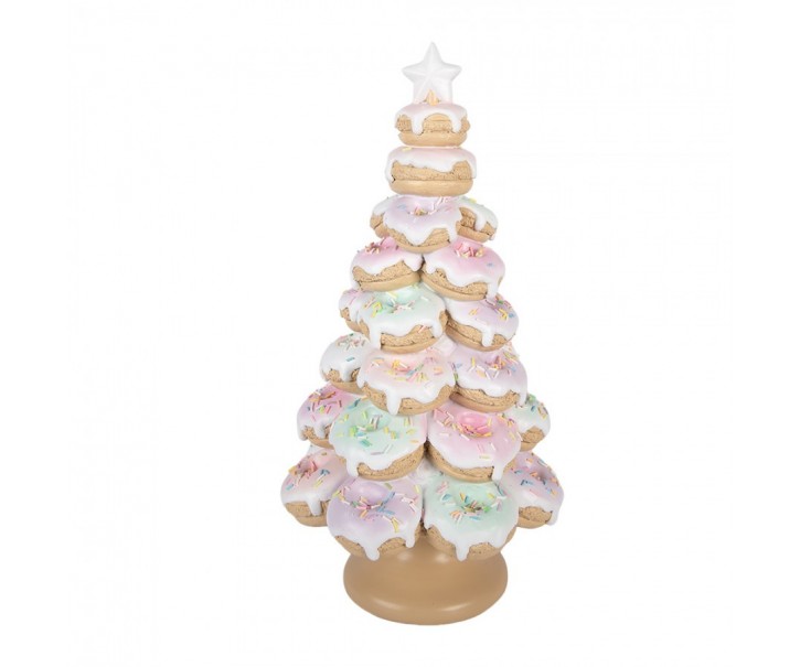 Kouzelný vánoční cukrový stromek z donutů Sweet Tree - Ø 22*43 cm Clayre & Eef