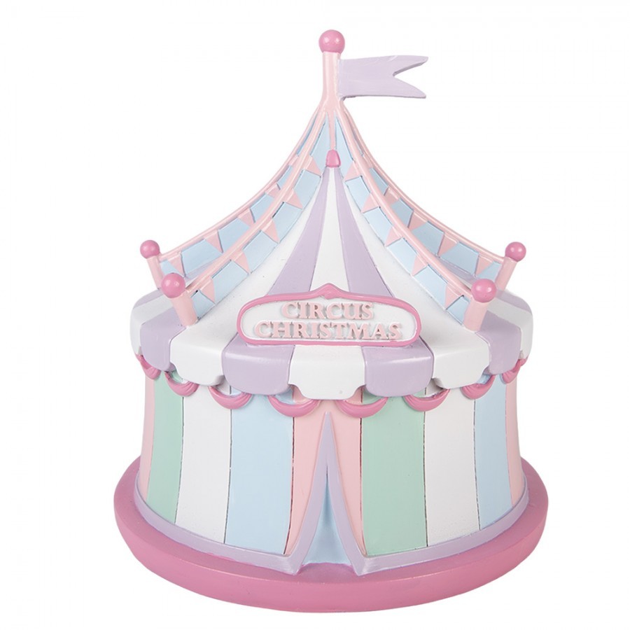 Vánoční dekorace figurka cirkusový stan Pastel Christmas Chic - Ø 21*22 cm
