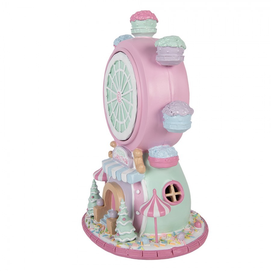 Vánoční dekorace Cupcake kolo Pastel Christmas Chic - 23*17*31 cm / 2*AA Clayre & Eef Vánoční dekorace Cupcake kolo Pastel Christmas Chic - 23*17*31 cm / 2*AA Clayre & Eef