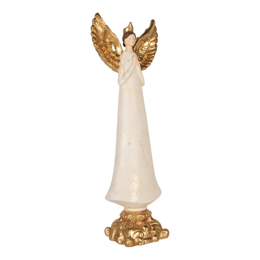 Dekorace figurka Anděl s korunkou - 27*18*78 cm Clayre & Eef Dekorace figurka Anděl s korunkou - 27*18*78 cm Clayre & Eef