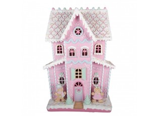 Veliký pohádkový perníkový zámek Gingerbread - 54*31*76 cm LED / 3*AA