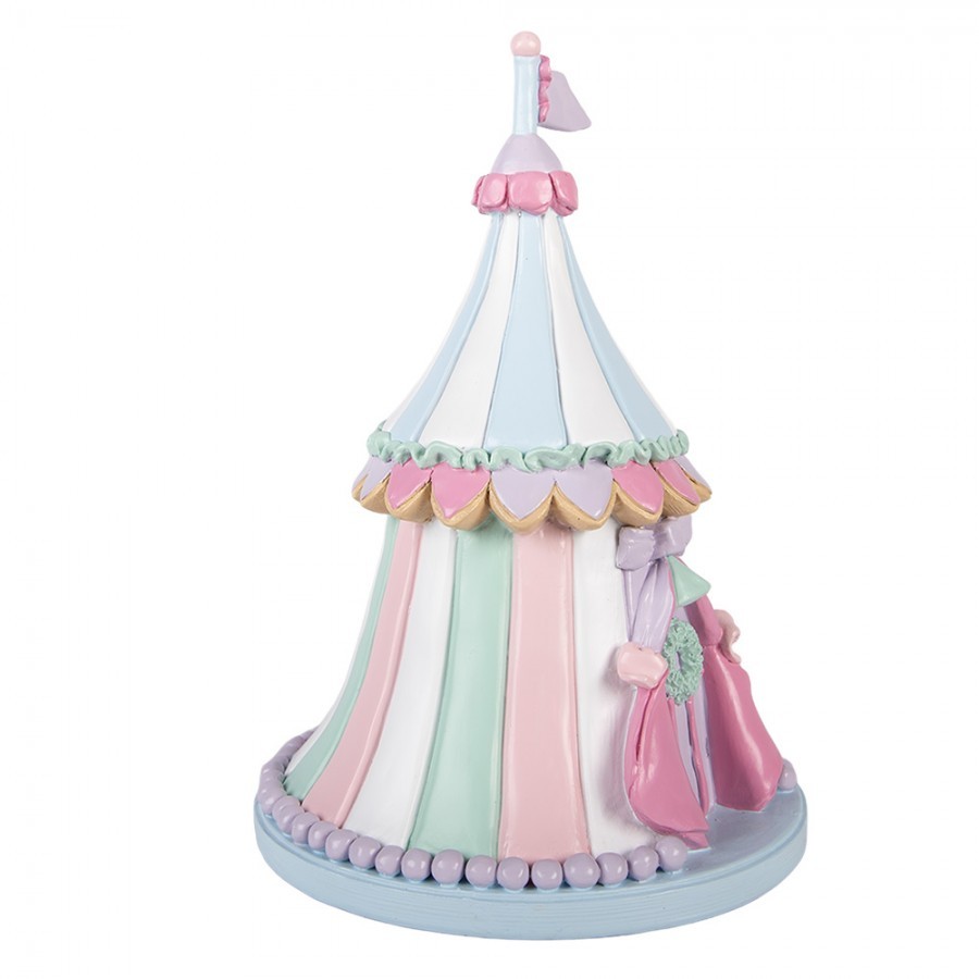 Vánoční dekorace figurka cirkusový stan Pastel Christmas Chic - Ø 20*29 cm Clayre & Eef Vánoční dekorace figurka cirkusový stan Pastel Christmas Chic - Ø 20*29 cm Clayre & Eef