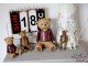 Dekorace hnědý Medvídek se srdíčkem - 4 * 3 * 10 cm Clayre & Eef