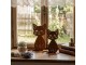 Rustikální rezavá dekorace kočka Cat Rust - 17*13*25 cm Clayre & Eef