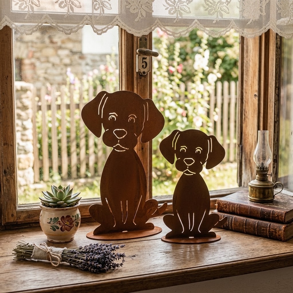 Rustikální rezavá dekorace pes Dog Rust - 13*11*20 cm Clayre & Eef Rustikální rezavá dekorace pes Dog Rust - 13*11*20 cm Clayre & Eef