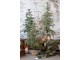 Zasněžený vánoční borovicový stromek v jutě a se šiškami Pine Tree - 70*150 cm Chic Antique