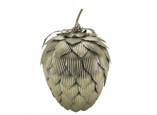Elegantní kovová dekorace šiška v antik mosazi Vire Cone L - 31*47 cm
