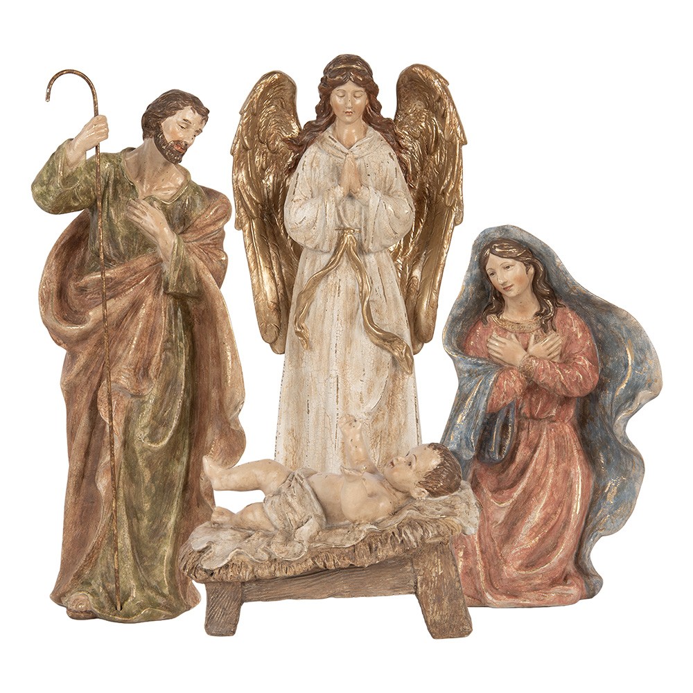 Sada 4ks vánoční dekorace figurka Betlém Nativity Scene – 23*12*47 cm