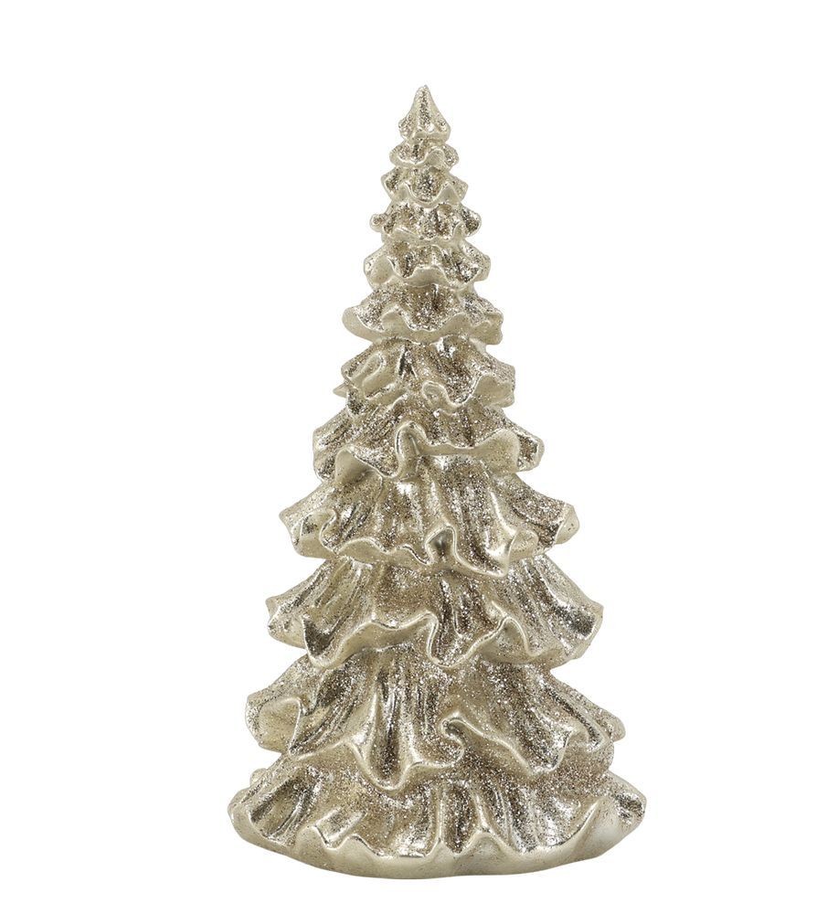 Elegantní vánoční champagne stromek se třpytkami Glitt Forest - 8*15 cm