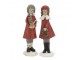 Vánoční dekorace chaleps c dívkou Noël – 4*4*14,5 cm Chic Antique