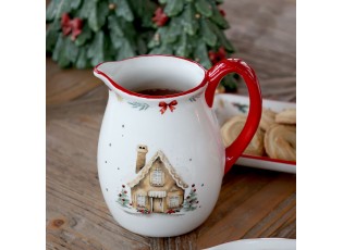 Vánoční keramický džbán Chalet de Noël – Ø 11*14 cm / 800ml