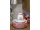 Vánoční keramický dezertní talířek Chalet de Noël – Ø 20,5*2 cm Chic Antique