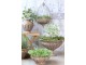 Kovový květináč na noze Flower Antique Mocca – Ø 56*38 cm Chic Antique