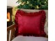 Sametový povlak na polštář Cherry s volánky – 45*45 cm Chic Antique