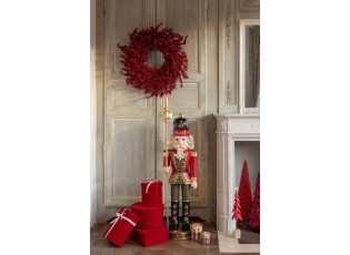 Venkovní antik vánoční dekorace louskáčka Nutcracker – 30*25*110 cm