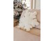 Polštář Snowflake Polyester bílý – 49*11*54 cm J-Line by Jolipa