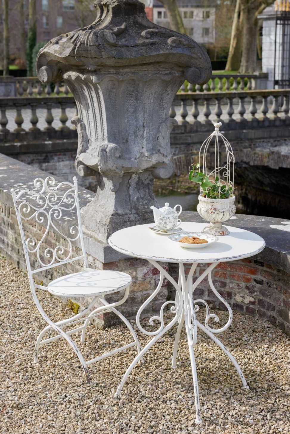 Sada 2 ks květináč ptačí klec Vintage Chateau – 22*22*66 / 18*18*54 cm J-Line by Jolipa Sada 2 ks květináč ptačí klec Vintage Chateau – 22*22*66 / 18*18*54 cm J-Line by Jolipa