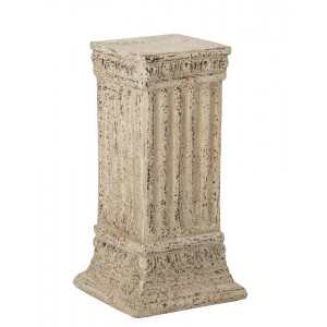 Béžový dekorační podstavec sloupn na květiny Vintage Chateau – 38*38*75 cm