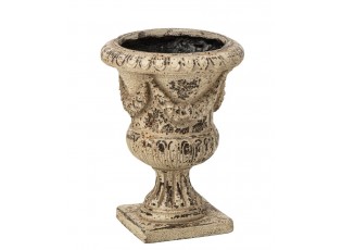 Béžový antik dekorační květináč Vintage Chateau – 31*31*40,5 cm