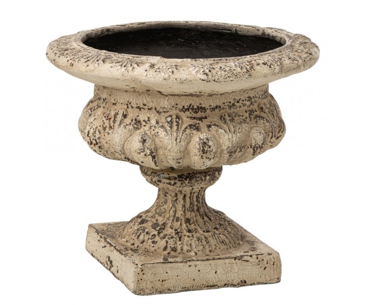 Béžový antik dekorační květináč Vintage Chateau – 56*56*50 cm J-Line by Jolipa