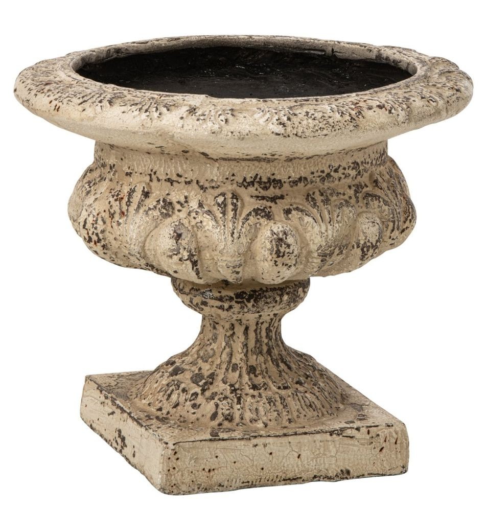 Béžový antik dekorační květináč Vintage Chateau – 56*56*50 cm