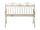 Bílá antik kovová zahradní lavice Vintage Romance – 123*56*102,5 cm J-Line by Jolipa
