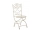 Bílá antik kovová zahradní židle Vintage Romance – 44*49,5*95 cm J-Line by Jolipa