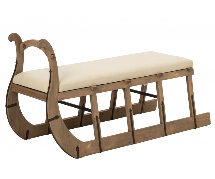 Konferenční stolek Sled Pinewood přírodní/Ecru – 115*68,5*43 cm J-Line by Jolipa