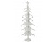 Bílý antik kovový stromek s rolničkami Christmas Tree XL – 25*13*78,5 cm J-Line by Jolipa