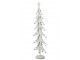 Bílý antik kovový stromek s rolničkami Christmas Tree XL – 25*13*78,5 cm J-Line by Jolipa