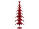 Červený veliký kovový stromek s rolničkami Christmas Tree XL – 25*13*78,5 cm J-Line by Jolipa