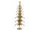 Zlatý veliký kovový stromek s rolničkami Christmas Tree XL – 25*13*78,5 cm J-Line by Jolipa