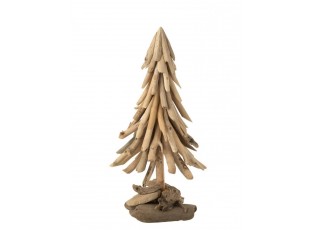 Dřevěný vánoční stromek z kousků naplaveného dřeva Driftwood M – 23*23*50 cm