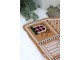 Hnědá kokosová rohožka perníková chaloupka Gingerbread – 75*45*1,5 cm Chic Antique
