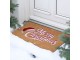 Hnědá kokosová rohožka Merry Christmas – 75*45*1,5 cm Chic Antique