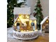 Hudební skříňka perníkový domek Noël LED osvětlením – Ø 17*23 cm Chic Antique