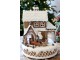 Hudební skříňka perníkový domek Noël LED osvětlením – Ø 17*23 cm Chic Antique