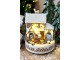 Hudební skříňka perníkový domek Noël LED osvětlením – Ø 17*23 cm Chic Antique