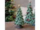 Zelený vánoční stromek se šiškami Noël Tree z polyresinu – Ø 11*24 cm Chic Antique