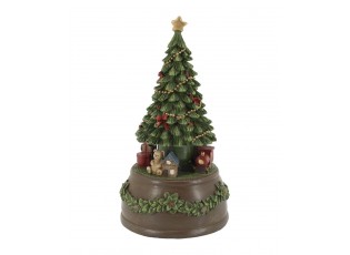 Hudební skříňka Cherry Noël Tree s vánočním stromečkem – Ø 10*19 cm