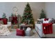 Červený sametový povlak na polštář Aix s výšivkou Merry Christmas – 50*35 cm Chic Antique