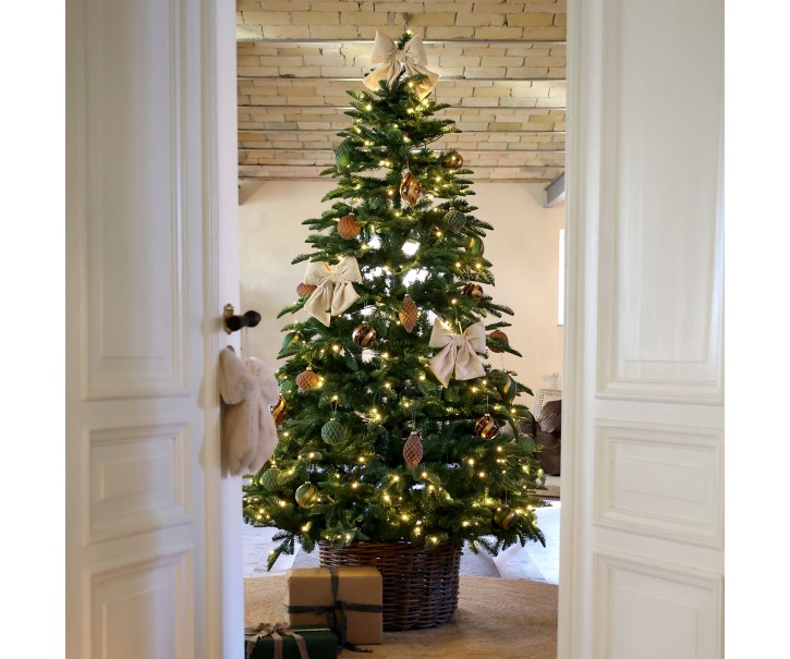 Zelený vánoční strom Fleur se 400 LED světýlky – Ø 95*210 cm Chic Antique