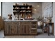 Hnědá antik komoda s mramorovou deskou Grimaud – 95*60*97 cm Chic Antique