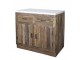 Hnědá antik komoda s mramorovou deskou Grimaud – 95*60*97 cm Chic Antique