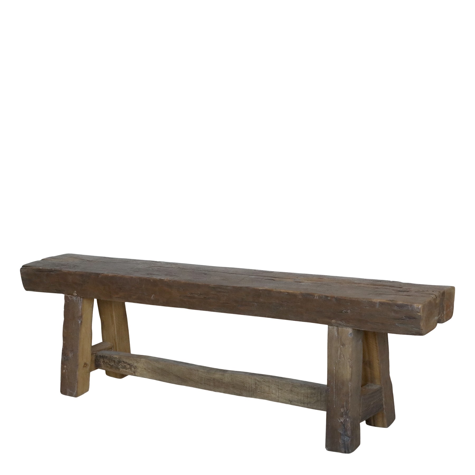 Lavice Grimaud z recyklovaného hnědého dřeva Nature – 150*26*45 cm