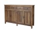 Hnědá komoda Grimaud z recyklovaného dřeva s dvířky a zásuvkami Nature – 160*46*105 cm Chic Antique