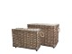Sada 2ks hnědých košů French Basket s kolečky Nature – 82*48*55 cm Chic Antique