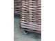 Sada 2ks hnědých rohových košíků French Basket Nature s kolečky – 62*62*55 cm Chic Antique
